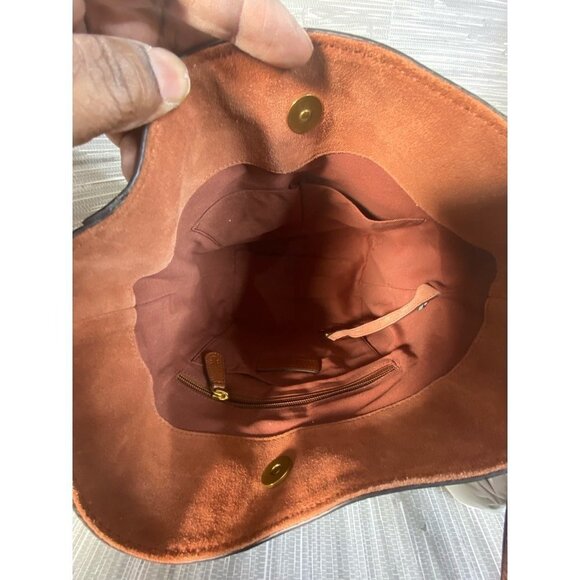 Frye Womens Db323 Shoulder Bag Brown Leather Snap Phone Pocket M New - Picture 8 of 12